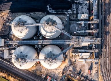 biofuel storage from above