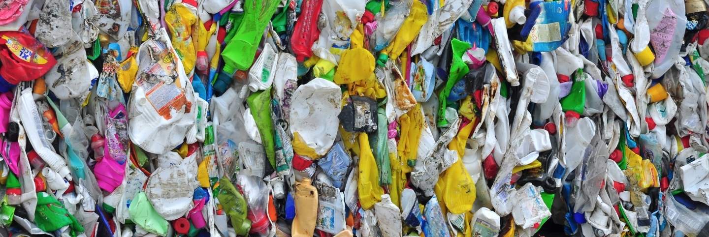 picture of plastic ready to be recycled