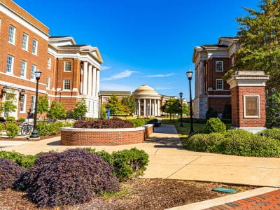 picture of a university campus on a sunny day