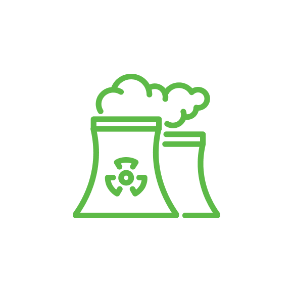 Color Nuclear Energy Icon