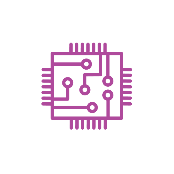 Color Semiconductor Icon