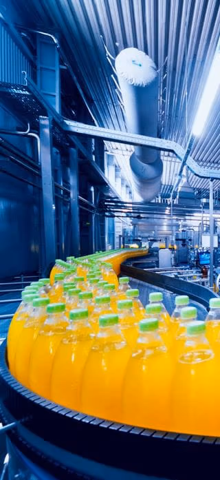 Drinks in a manufacturing plant