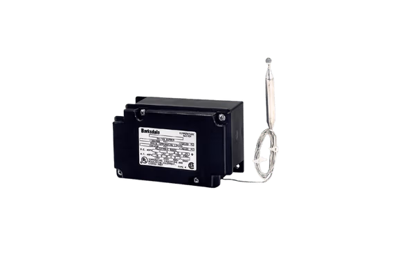 Photo of a TPR heat trace freeze protection thermostat