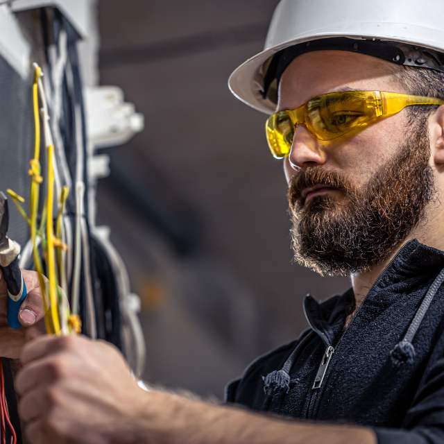 picture of an engineer working on a DirectConnect heater